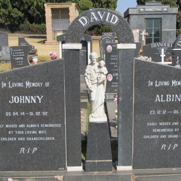 DAVID Johnny 1914-1992 &amp; Albina 1912-2003