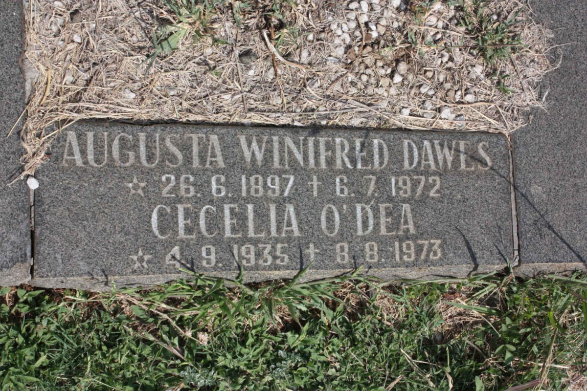 DAWES Augusta Winifred 1897-1972 :: O'DEA Cecelia 1935-1973