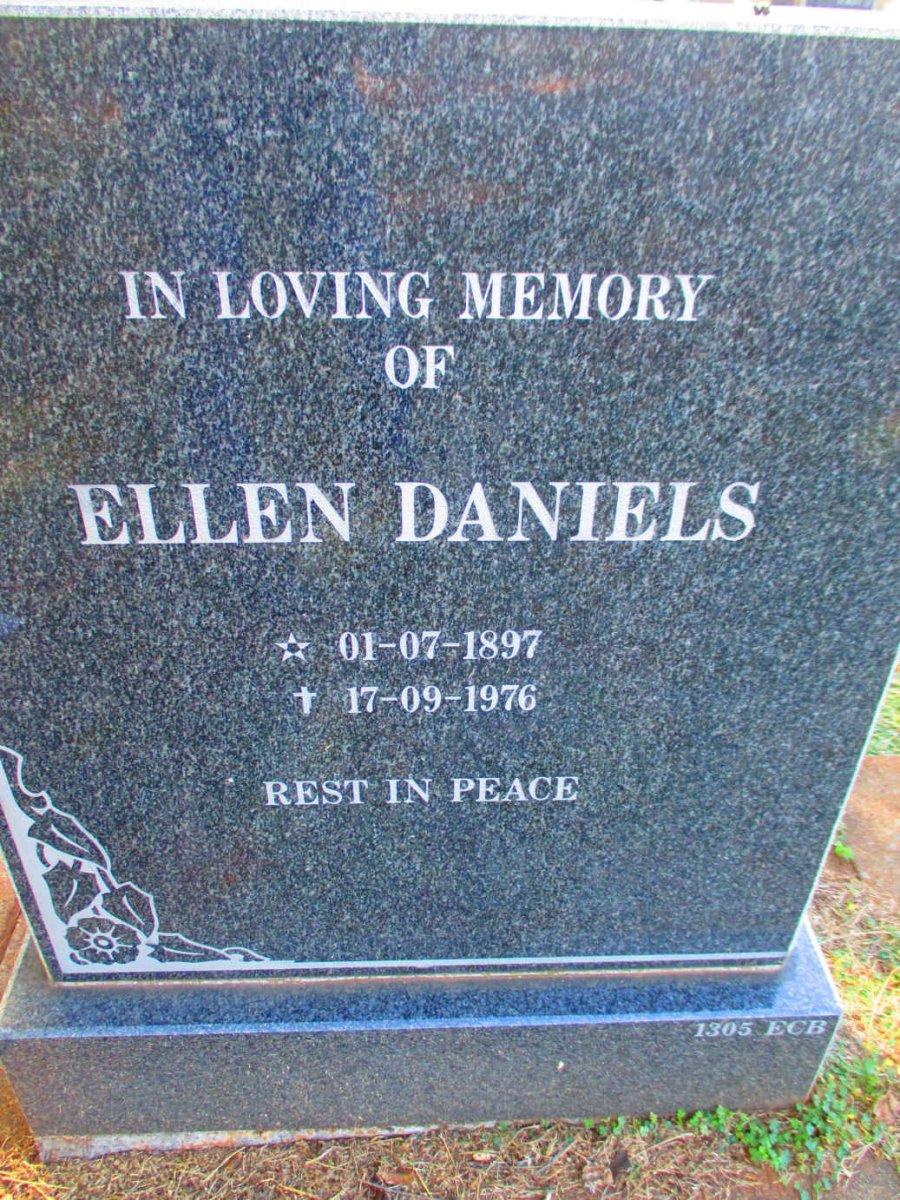 DANIELS Ellen 1897-1976