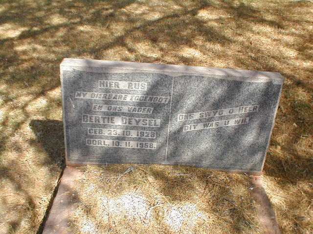 DEYSEL Bertie 1928-1958