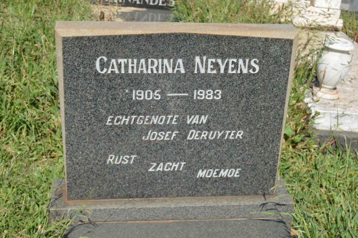 DERUYTER Catharina Nevens 1905-1983