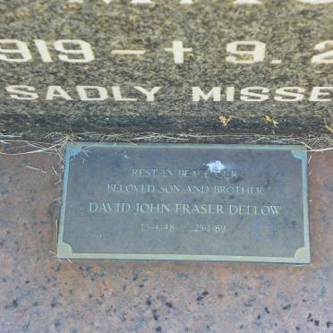 DELLOW Jean Macrae 1919-1986 :: DELLOW Peter Macrae 1954-1971
