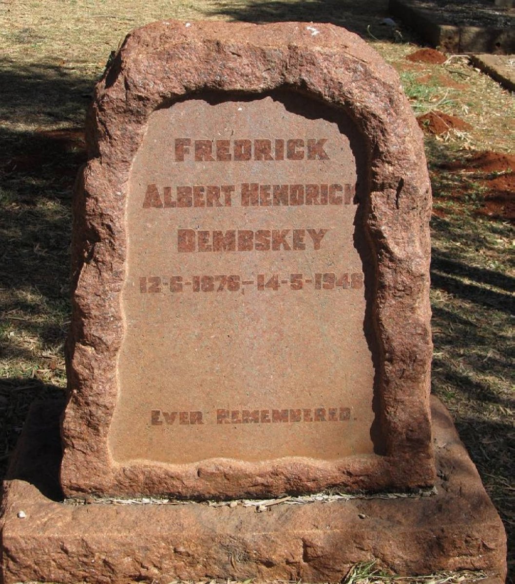 DEMBSKEY Fredrick Albert Hendrick 1876-1948
