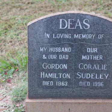 DEAS Gordon Hamilton -1963 &amp; Coralie Sudeley -1996