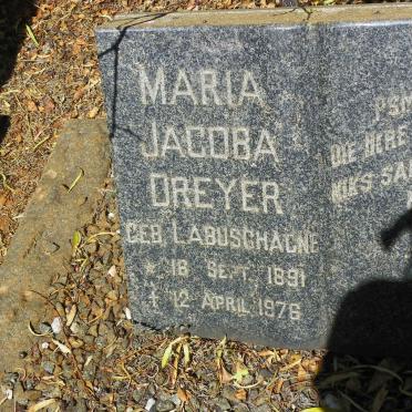 DREYER Pieter Jacobus Grobler 1887-1946 &amp; Maria Jacoba LABUSCHAGNE 1891-1976