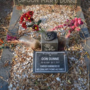 DUNNE Don 1934-2017