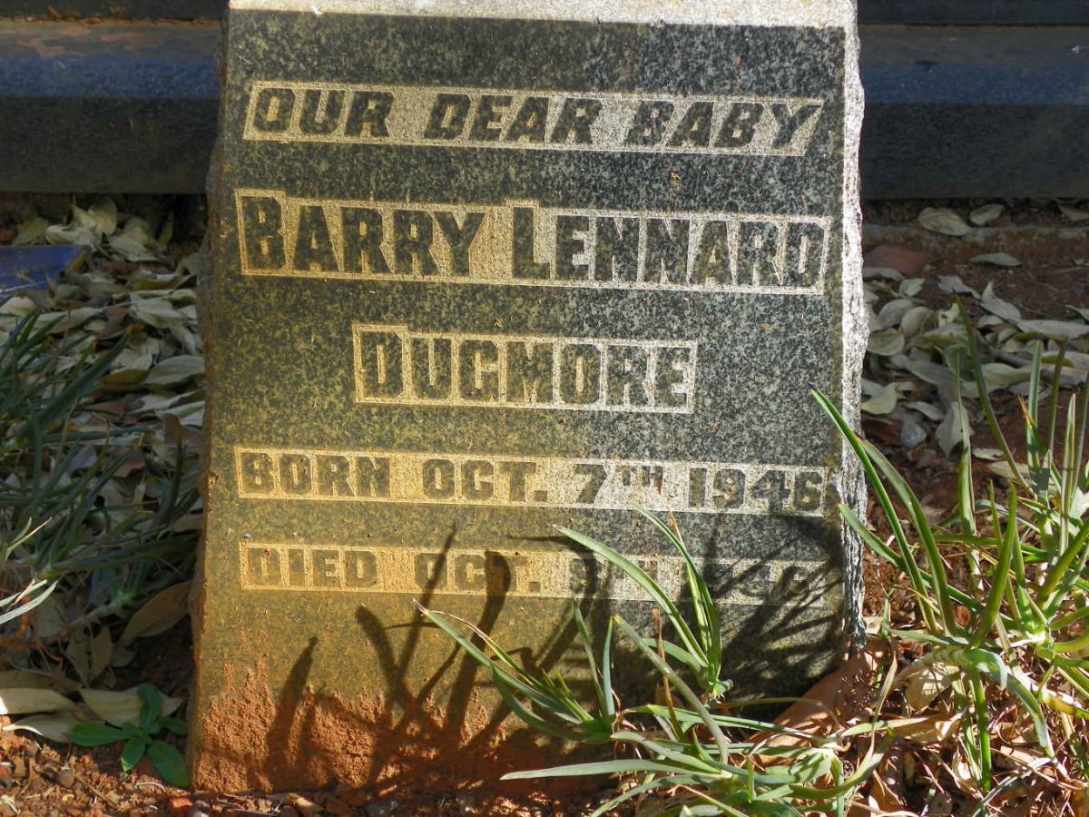 DUGMORE Barry Lennard 1946-1946
