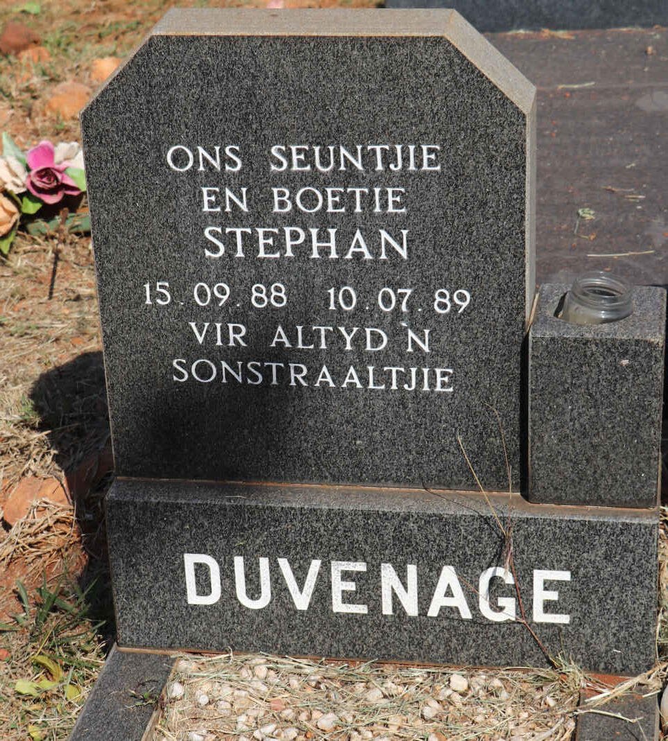 DUVENAGE Stephan 1988-1989