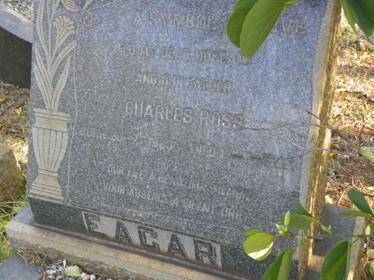 EAGAR Charles Ross 1883-1948