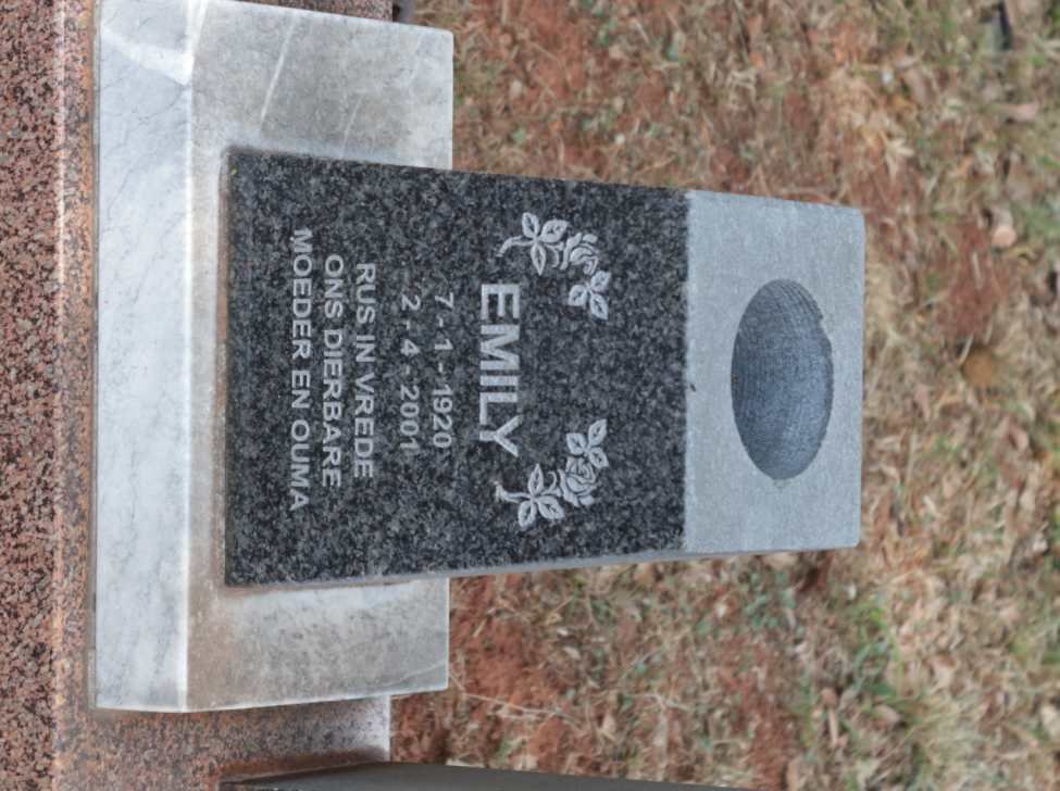 EEKHOUT Emily 1920-2001