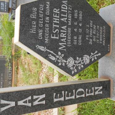 EEDEN Esther Maria Alida, van nee MARITZ 1915-1980