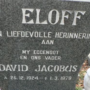 ELOFF David Jacobus 1924-1979