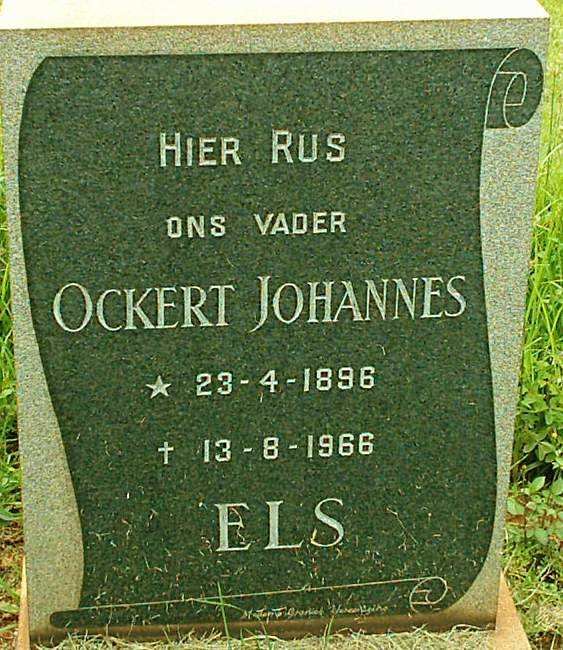 ELS Ockert Johannes 1896-1966
