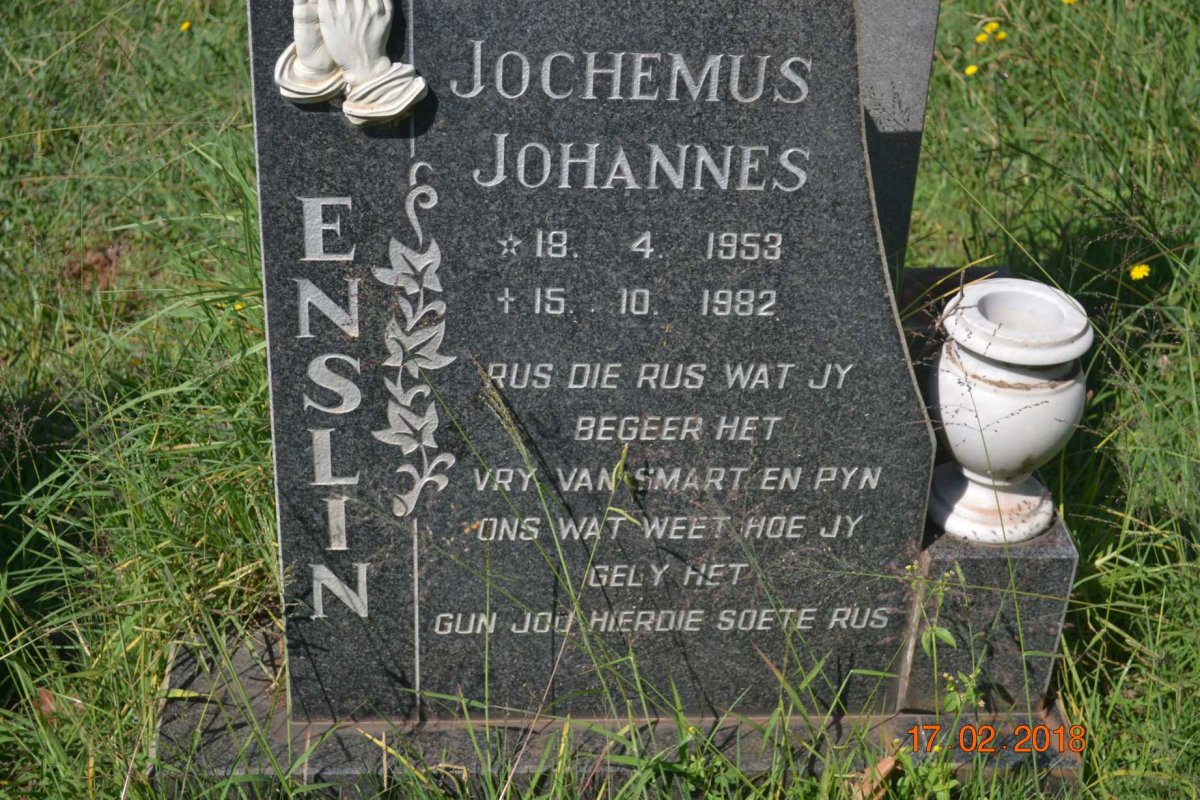 ENSLIN Jochemus Johannes 1953-1982