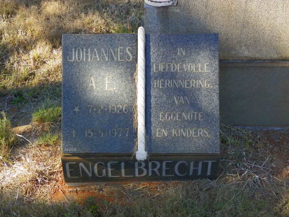 ENGELBRECHT Johannes A.E. 1926-1977