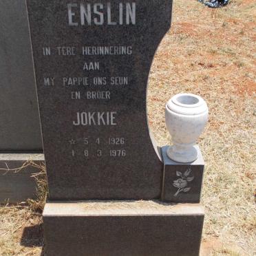 ENSLIN Jokkie 1926-1976