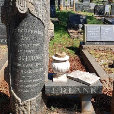 ERLANK Hendrik Johannes 1937-1959