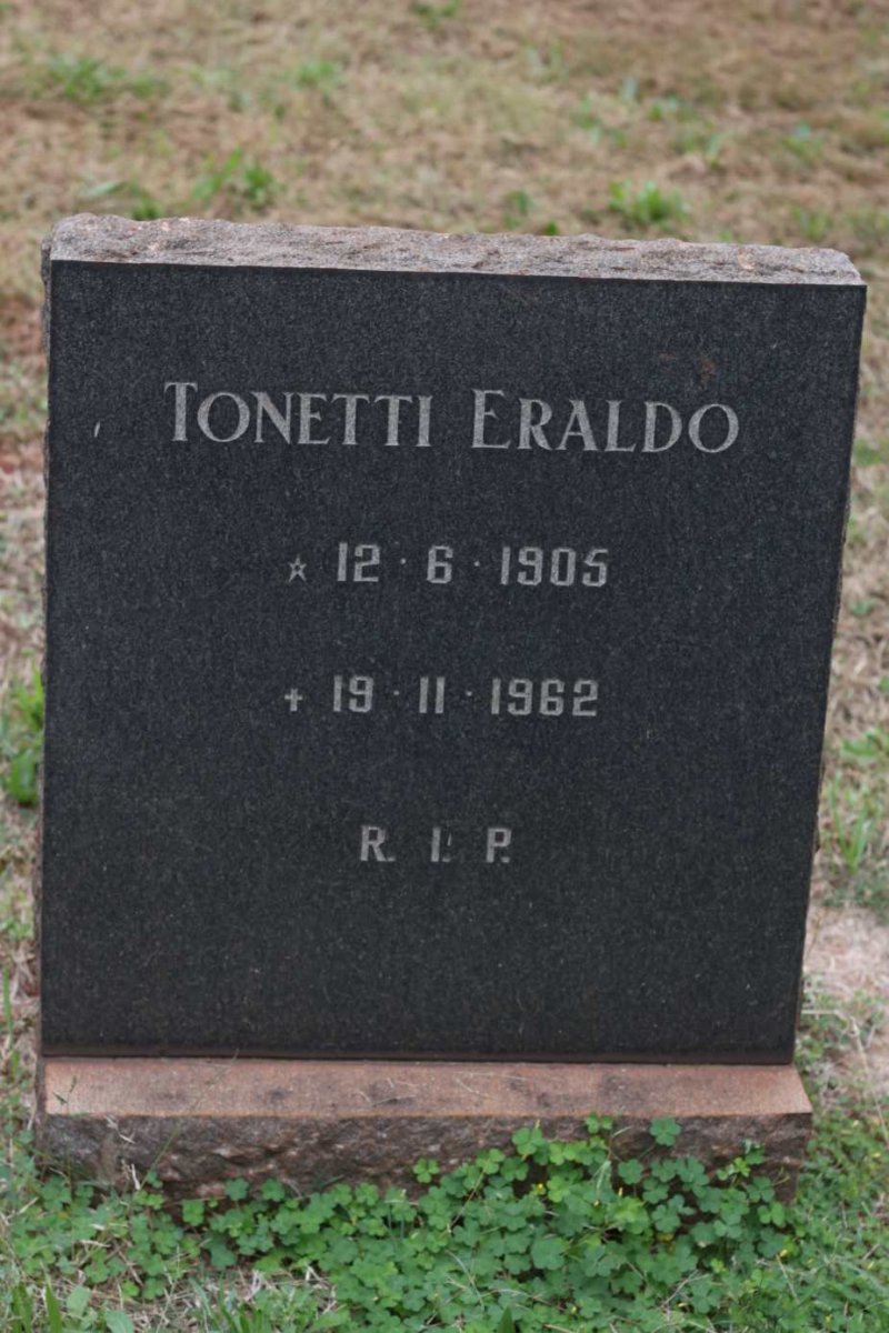 ERALDO Tonetti 1905-1962