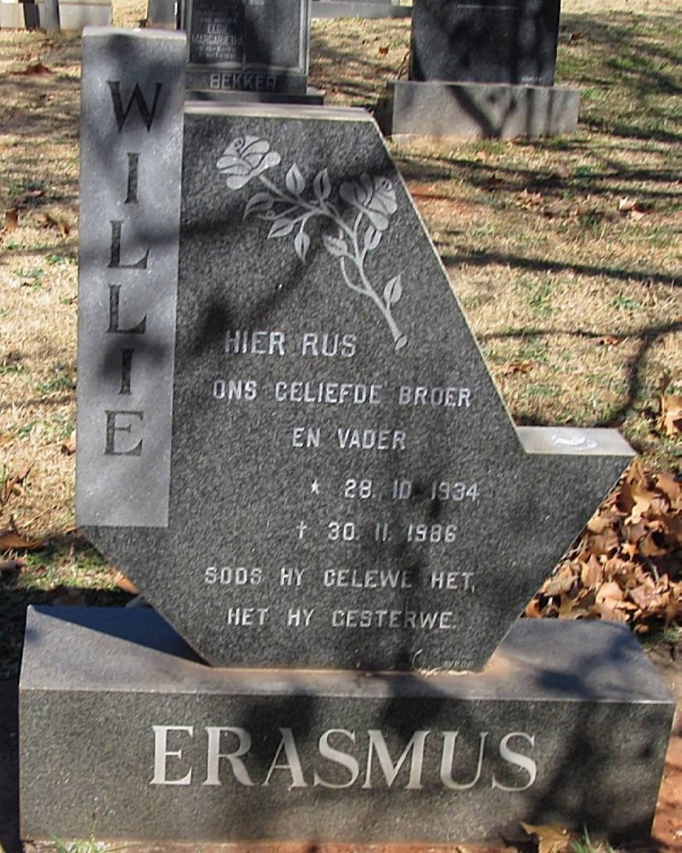 ERASMUS Willie 1934-1986