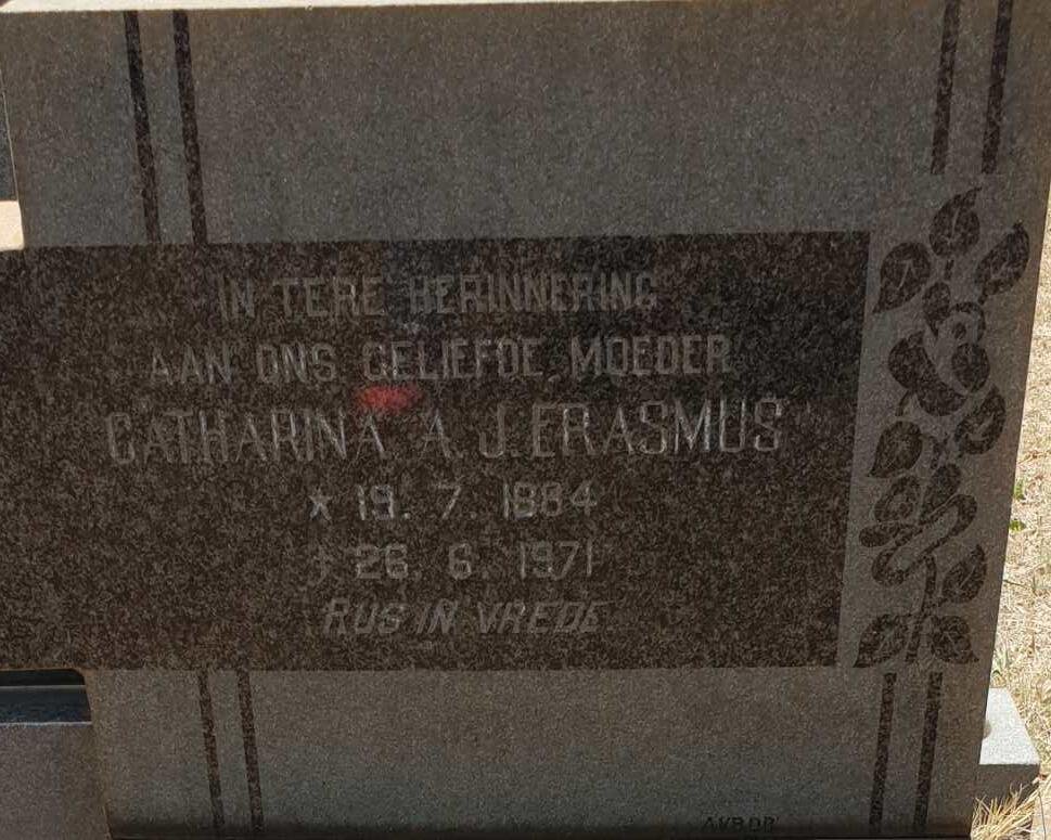 ERASMUS Catharina A.J. 1884-1971