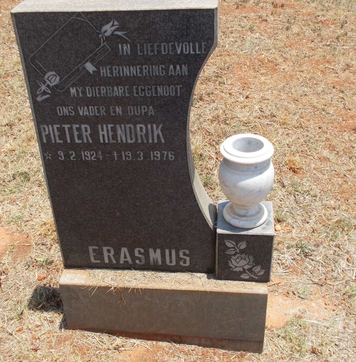 ERASMUS Pieter Hendrik 1924-1976