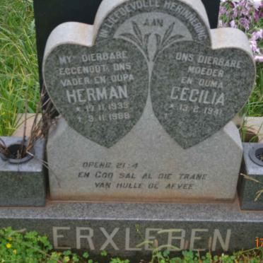 ERXLEBEN Herman 1933-1988 &amp; Cecilia 1941-
