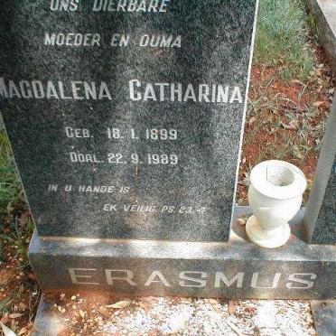 ERASMUS Magdalena Catharina 1899-1989