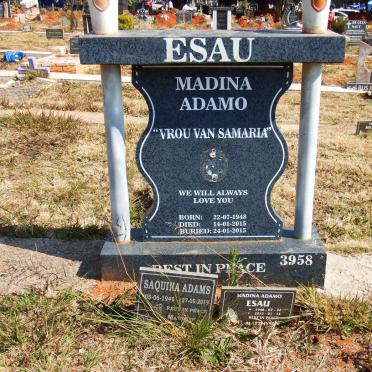 ESAU Madina Adamo 1948-2015 :: ADAMS Saquina 1946-2019