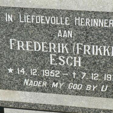 ESCH Frederik 1952-1978