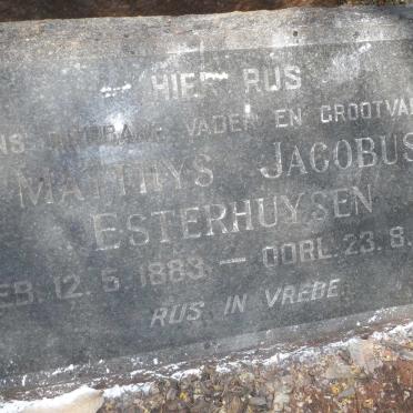 ESTERHUYSEN Matthys Jacobus 1883-1966