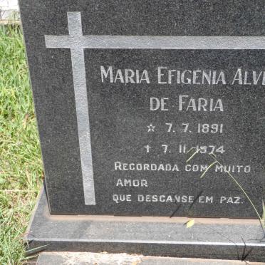 FARIA Maria Efigenia Alves, de 1891-1974