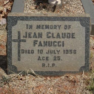 FANUCCI Jean Claude -1958