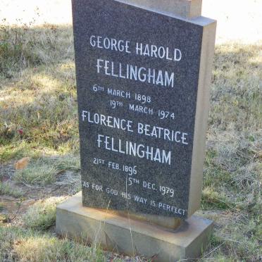 FELLINGHAM George Harold 1898-1974 &amp; Florence Beatrice 1896-1979