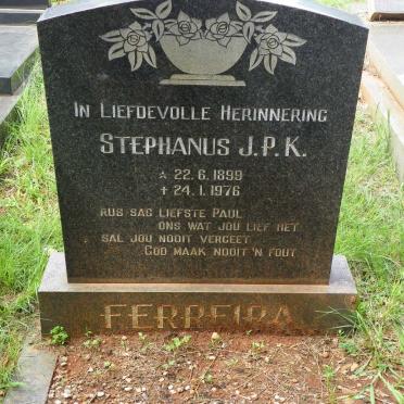 FERREIRA Stephanus J.P.K. 1899-1976