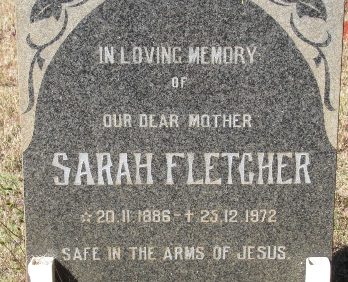 FLETCHER Sarah 1886-1972