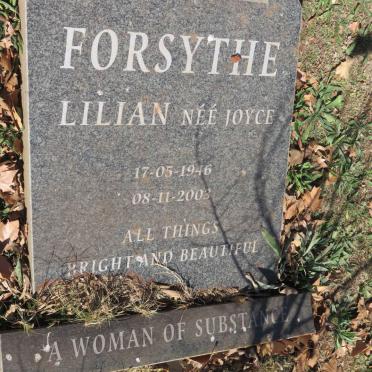 FORSYTHE Lilian nee JOYCE 1946-2003