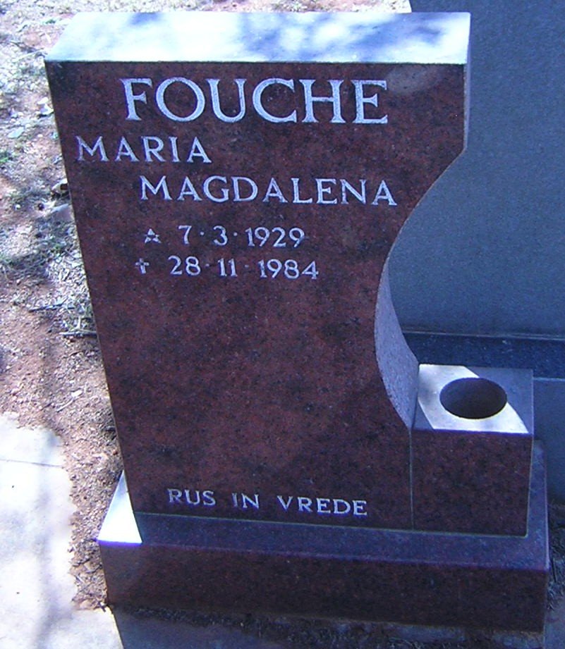 FOUCHE Maria Magdalena 1929-1984