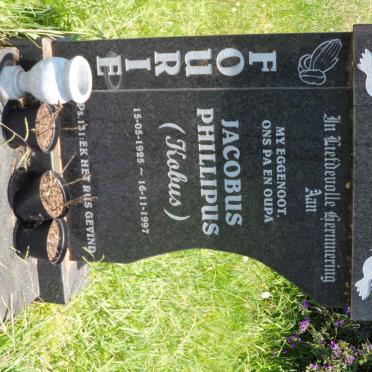 FOURIE Jacobus Phillipus 1925-1997