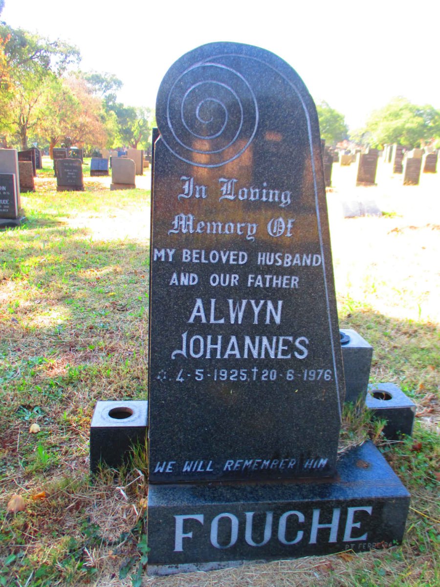 FOUCHE Alwyn Johannes 1925-1976