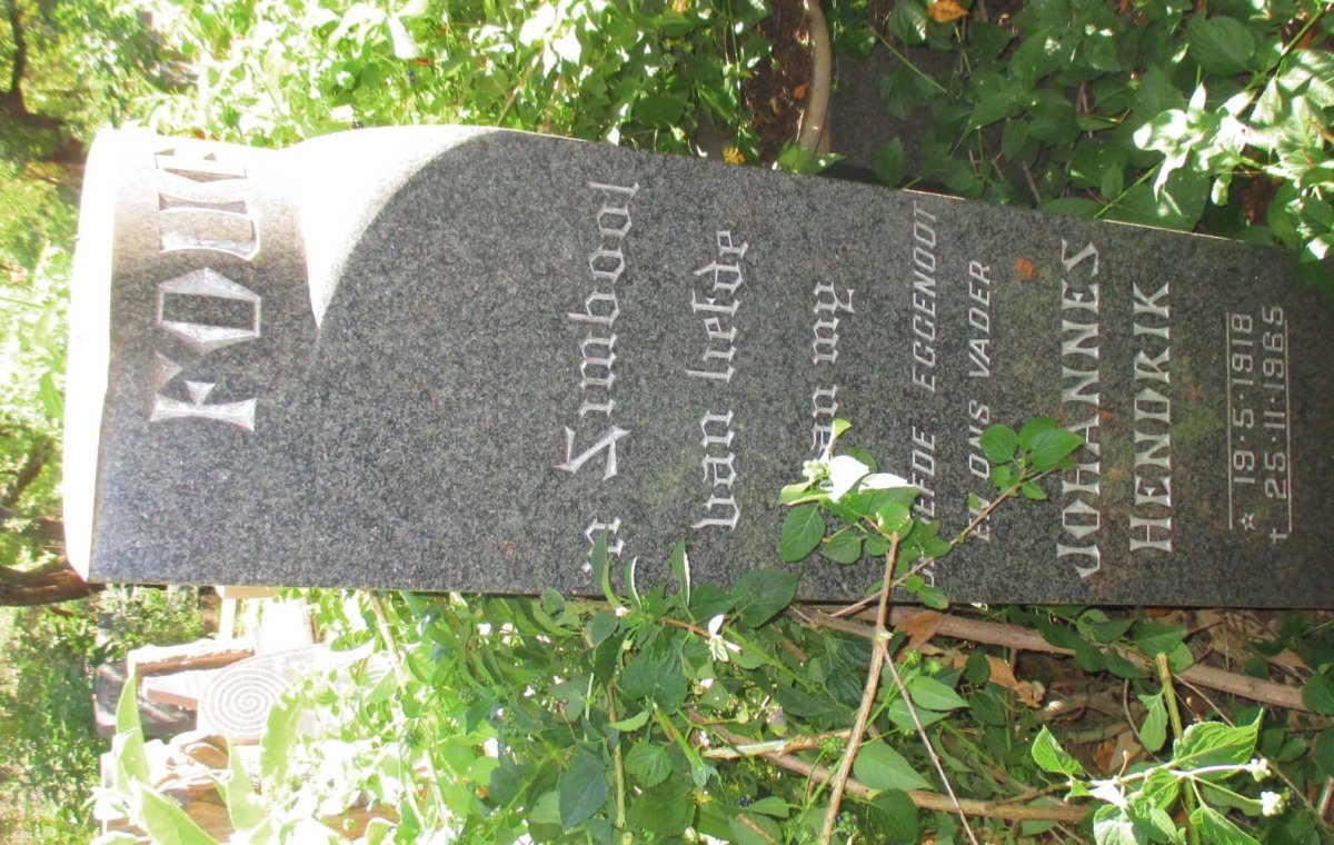 FOUCHÉ Johannes Hendrik 1918-1965 &amp; Hester Henrietta 1922-1970