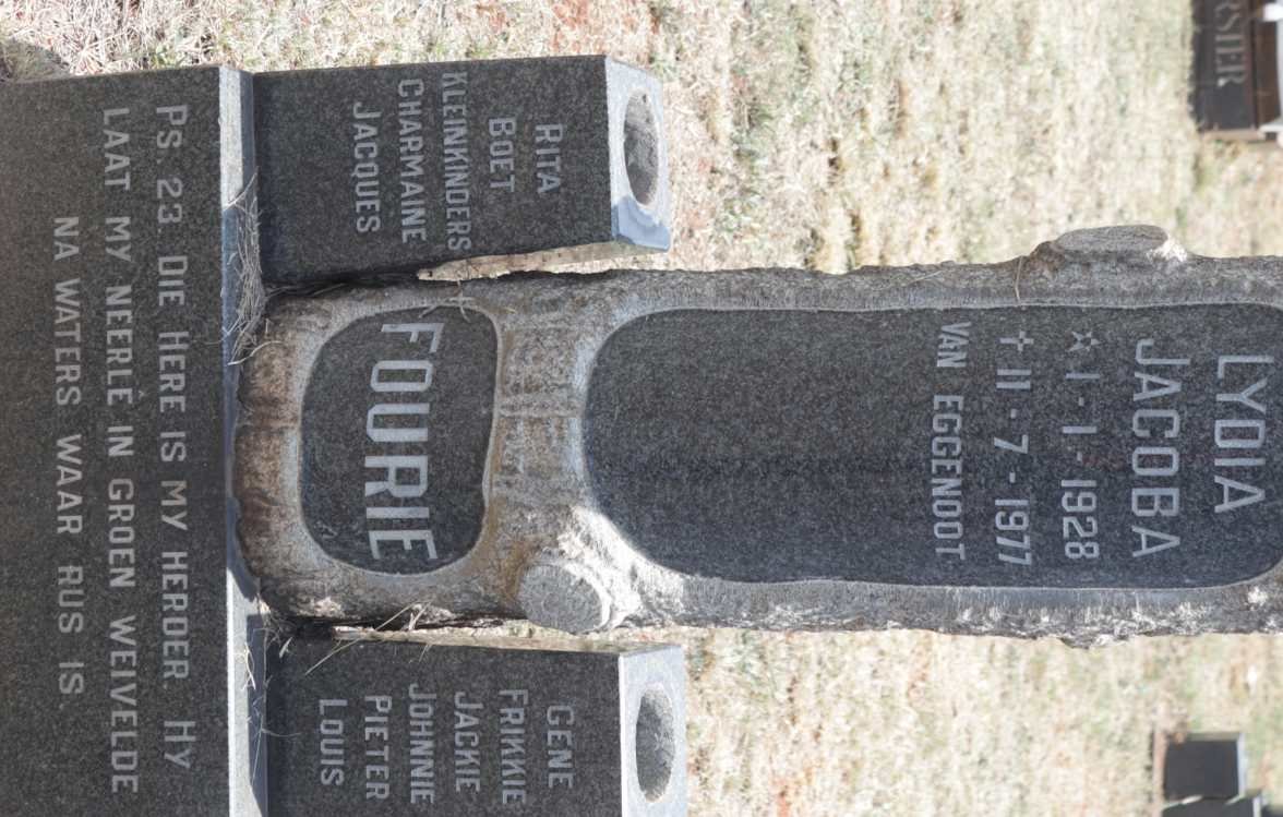 FOURIE Lydia Jacoba 1928-1977