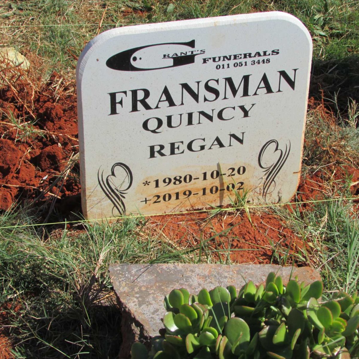 FRANSMAN Quincy Regan 1980-2019