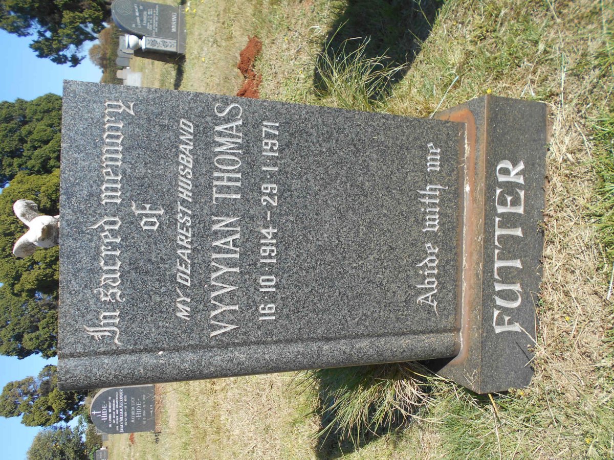 FUTTER Vyvyian Thomas 1914-1971