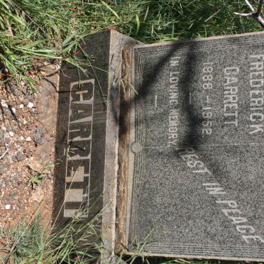 GARRETT George Frederick 1886-1952