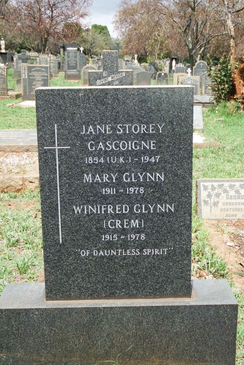 GASCOIGNE Jane Storey 1854-1947 :: GLYNN Mary 1911-1978