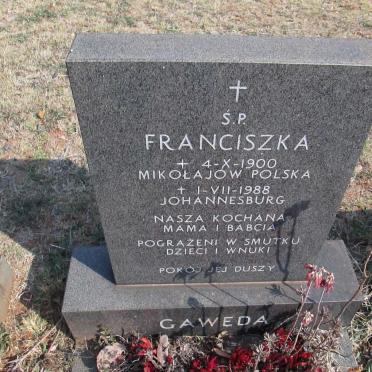 GAWEDA Franciszka 1900-1988