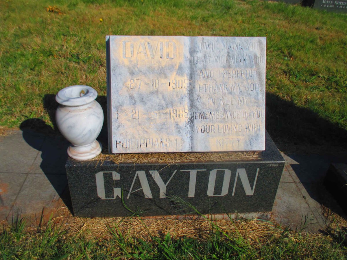 GAYTON David 1905-1985