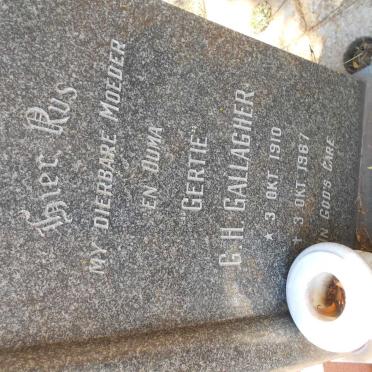 GALLAGHER G.H. 1910-1967