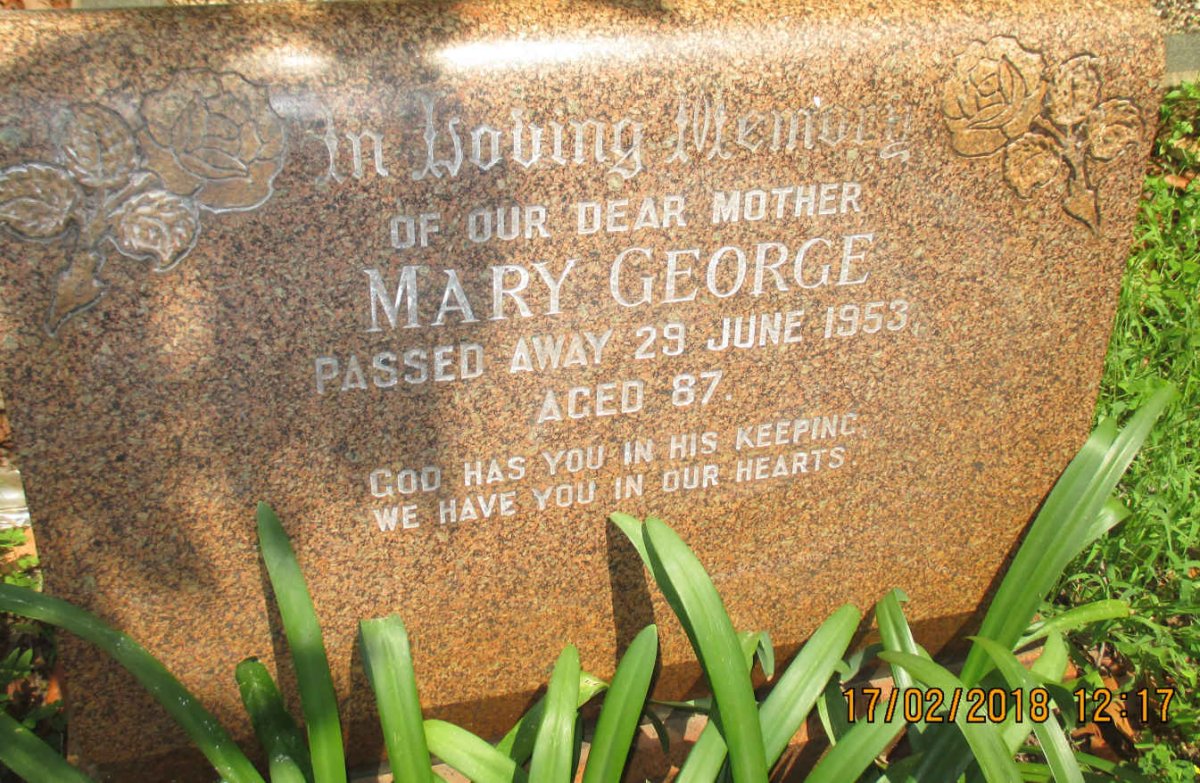 GEORGE Mary -1953