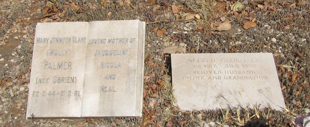 GEORGE Alfred 1917-1986 :: PALMER Mary Jennifer Clare nee O'BRIEN 1944-1981 